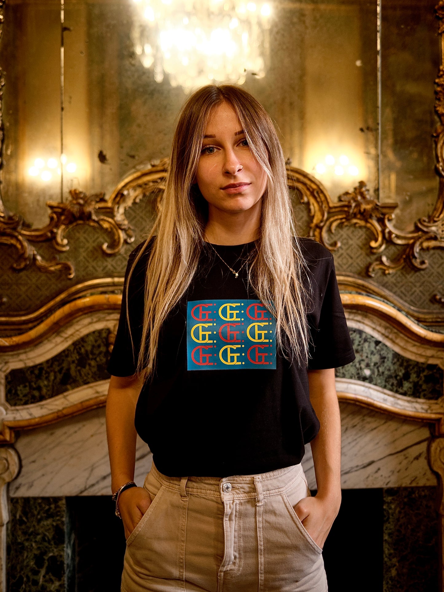 T-SHIRT FONDO ARROTONDATO IN JERSEY DI COTONE