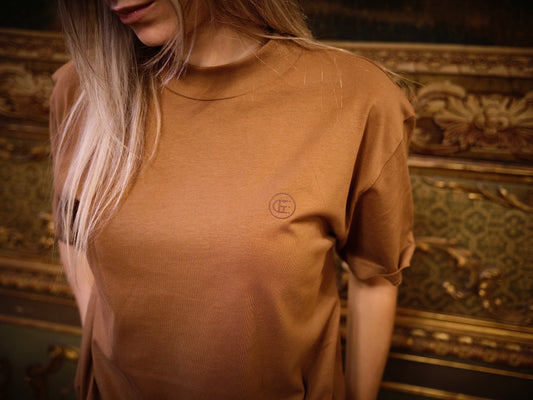 T-SHIRT CON LUPETTO IN JERSEY DI COTONE