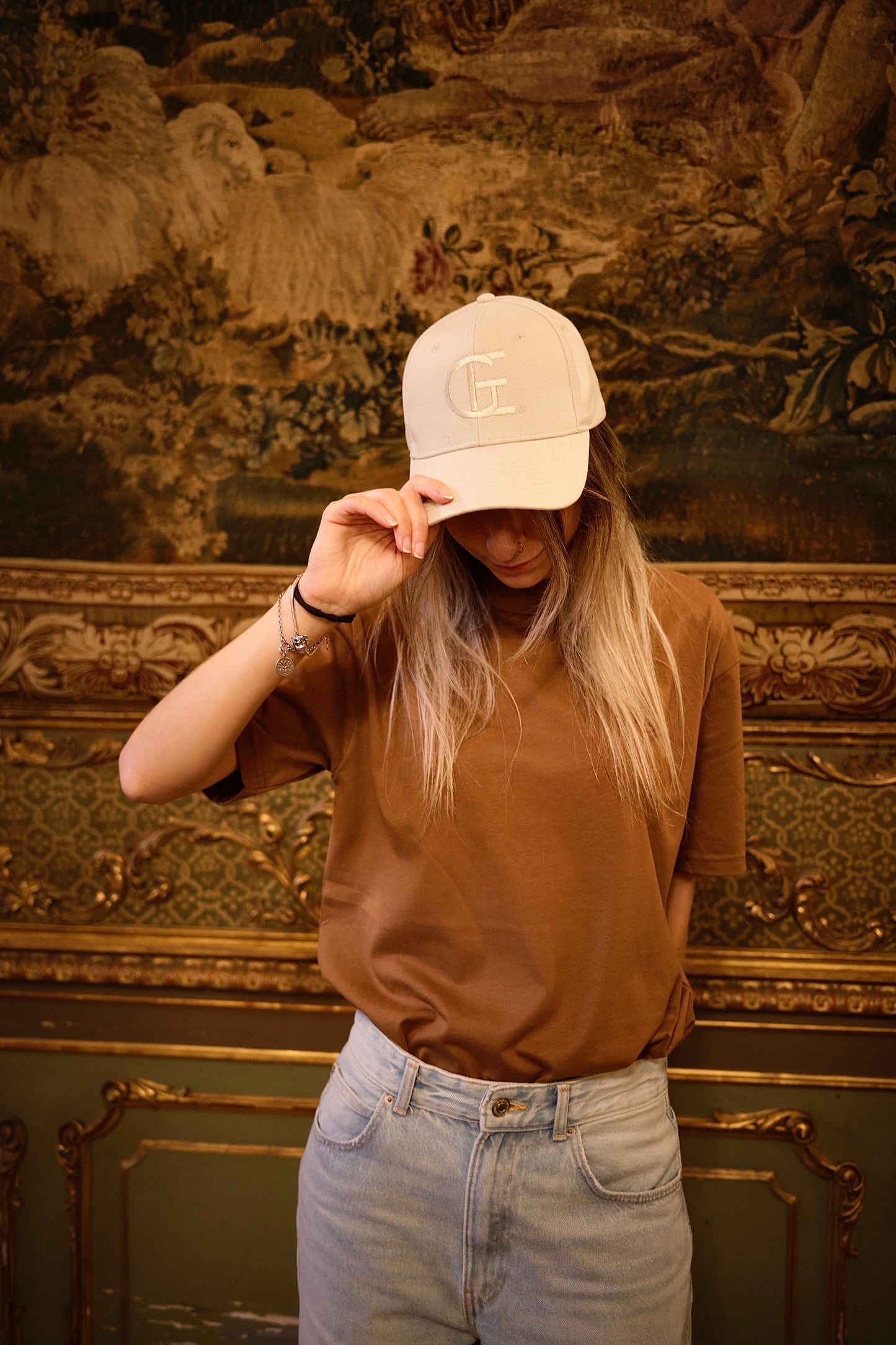 T-SHIRT CON LUPETTO IN JERSEY DI COTONE